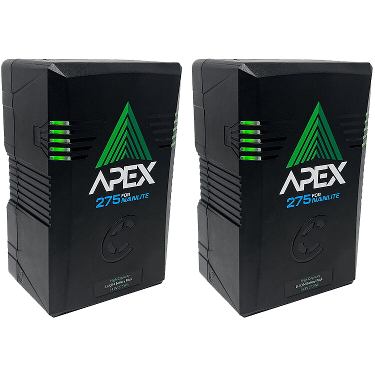 Nanlite Core Apex 275 Dual V-Mount Batteries and Charger Kit for Nanlite Lights