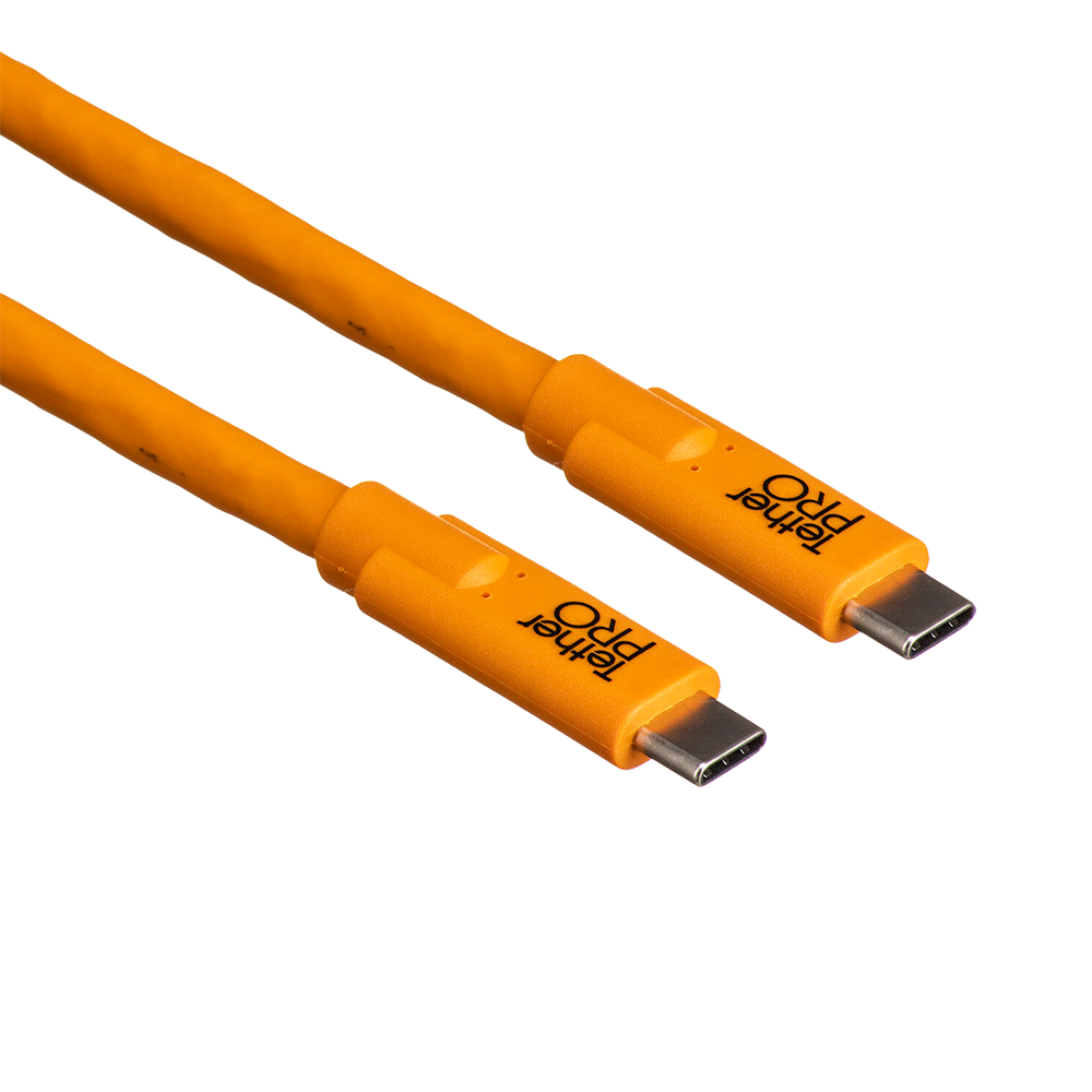 Tether Tools USB-C TO USB-C - 15 ft, Orange