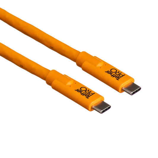 Tether Tools USB-C TO USB-C - 15 ft, Orange