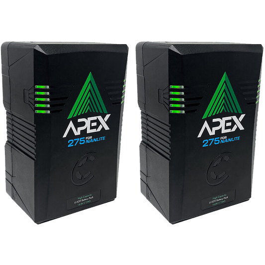 Nanlite Core Apex 275 Dual V-Mount Batteries and Charger Kit for Nanlite Lights