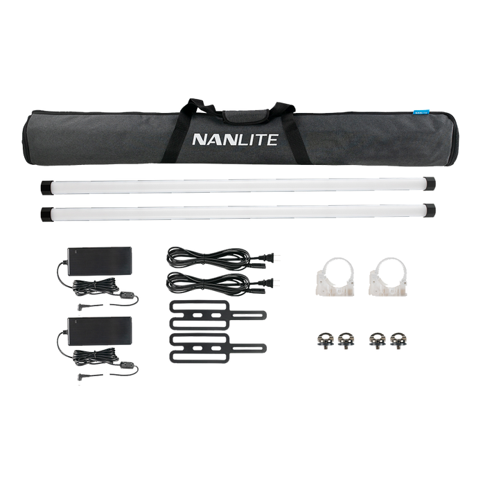 Nanlite PavoTube II 30X RGB LED Pixel Tube Light (4', 2-Light Kit)