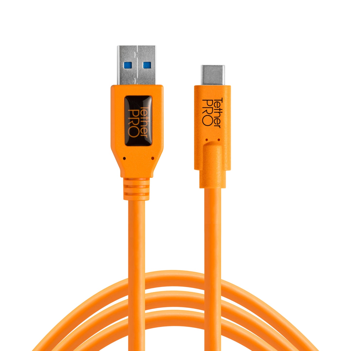 Tether Tools USB 3.0 Type-A TO USB-C - 15 ft, Orange