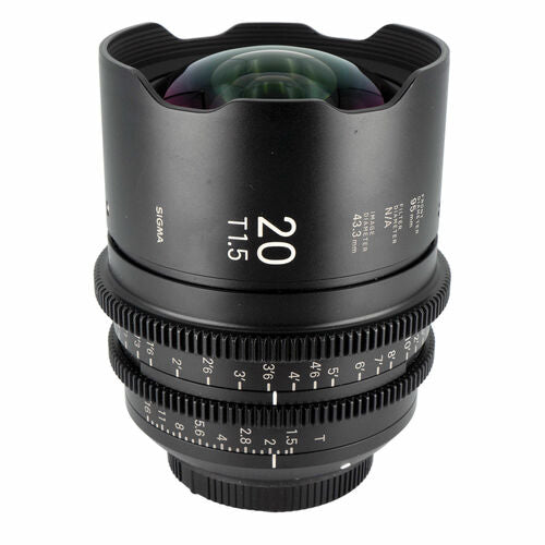 Sigma 20mm T1.5 FF High-Speed Prime Lens, Canon EF Mount